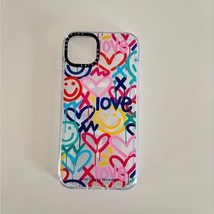 Casetify iPhone 15 Plus Case - Rainbow Grafitti Heart